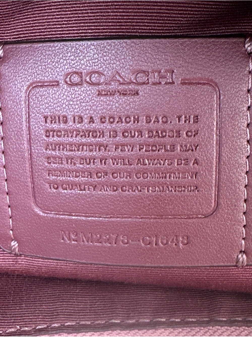 EUC Coach Ellie Mauve Pink Pebbled Leather Shoulder Crossbody Bag C1648 - Picture 9 of 14